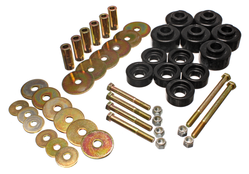 Ford F-150 Body Mount Bushing Kit - Energy Suspension - Hyper-Flex Polyurethane - Black - `97-`03